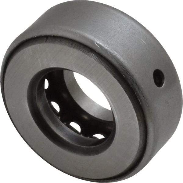 INA Bearing - 5/8" Inside x 1.344" Outside Diam, 9/16" Thick, Steel Ball Thrust Bearing - 6,700 Lbs. Static Capacity, 4,100 Max Pressure x Velocity - Industrial Tool & Supply