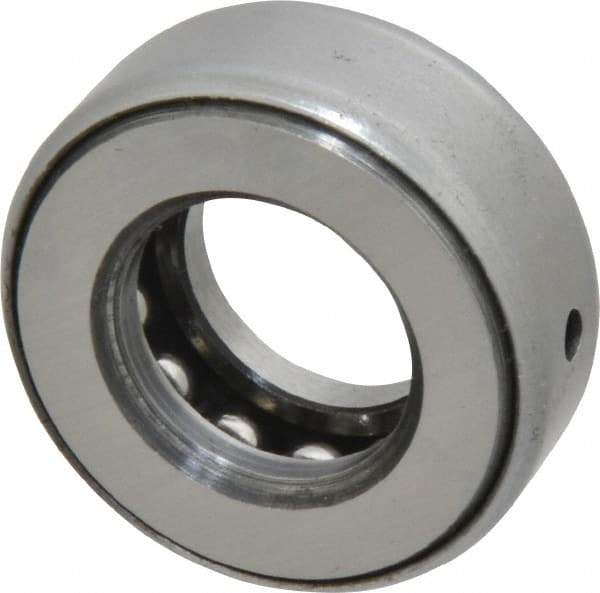 INA Bearing - 3/4" Inside x 1-15/32" Outside Diam, 9/16" Thick, Steel Ball Thrust Bearing - 7,300 Lbs. Static Capacity, 4,250 Max Pressure x Velocity - Industrial Tool & Supply