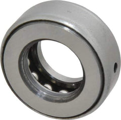 INA Bearing - 3/4" Inside x 1-15/32" Outside Diam, 9/16" Thick, Steel Ball Thrust Bearing - 7,300 Lbs. Static Capacity, 4,250 Max Pressure x Velocity - Industrial Tool & Supply