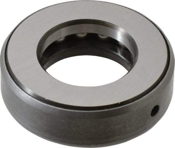 INA Bearing - 1-1/8" Inside x 2-3/32" Outside Diam, 5/8" Thick, Steel Ball Thrust Bearing - 14,000 Lbs. Static Capacity, 6,900 Max Pressure x Velocity - Industrial Tool & Supply