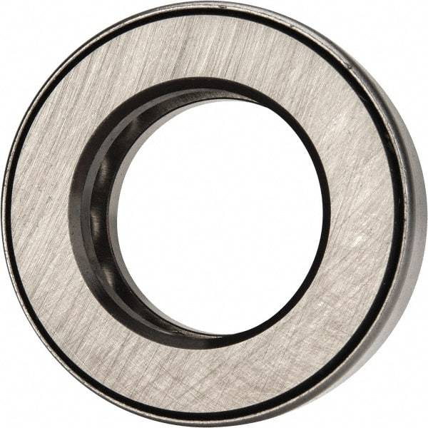 INA Bearing - 1-3/16" Inside x 2-3/32" Outside Diam, 5/8" Thick, Steel Ball Thrust Bearing - 14,000 Lbs. Static Capacity, 6,900 Max Pressure x Velocity - Industrial Tool & Supply