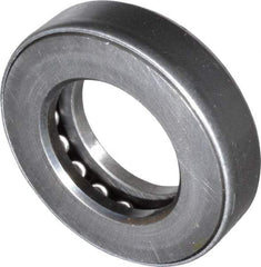 INA Bearing - 1-3/8" Inside x 2-15/32" Outside Diam, 5/8" Thick, Steel Ball Thrust Bearing - 16,600 Lbs. Static Capacity, 7,300 Max Pressure x Velocity - Industrial Tool & Supply