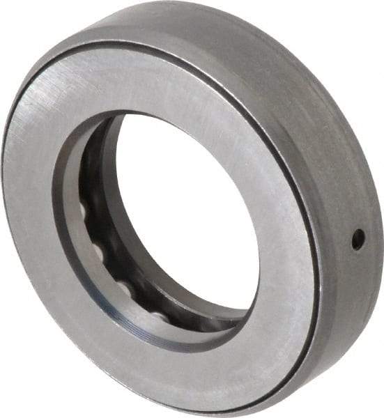 INA Bearing - 1-7/16" Inside x 2-15/32" Outside Diam, 5/8" Thick, Steel Ball Thrust Bearing - 16,600 Lbs. Static Capacity, 7,300 Max Pressure x Velocity - Industrial Tool & Supply