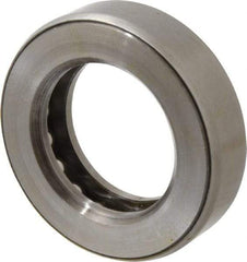 INA Bearing - 2" Inside x 3-11/32" Outside Diam, 7/8" Thick, Steel Ball Thrust Bearing - 32,500 Lbs. Static Capacity, 13,400 Max Pressure x Velocity - Industrial Tool & Supply