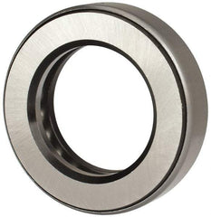 INA Bearing - 2-1/16" Inside x 3-11/32" Outside Diam, 13/16" Thick, Steel Ball Thrust Bearing - 29,000 Lbs. Static Capacity, 10,800 Max Pressure x Velocity - Industrial Tool & Supply