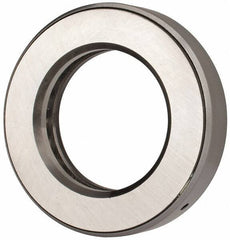 INA Bearing - 2-1/4" Inside x 3-23/32" Outside Diam, 13/16" Thick, Steel Ball Thrust Bearing - 31,500 Lbs. Static Capacity, 11,200 Max Pressure x Velocity - Industrial Tool & Supply