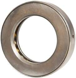 INA Bearing - 2-11/16" Inside x 4.344" Outside Diam, 1" Thick, Steel Ball Thrust Bearing - 49,000 Lbs. Static Capacity, 18,100 Max Pressure x Velocity - Industrial Tool & Supply