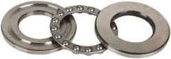 INA Bearing - 1-5/8" Inside x 2.969" Outside Diam, 13/16" Thick, Steel Ball Thrust Bearing - 14,000 Lbs. Static Capacity, 6,100 Max Pressure x Velocity - Industrial Tool & Supply