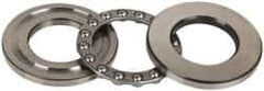 INA Bearing - 2-3/16" Inside x 3-19/32" Outside Diam, 13/16" Thick, Steel Ball Thrust Bearing - 22,600 Lbs. Static Capacity, 9,000 Max Pressure x Velocity - Industrial Tool & Supply
