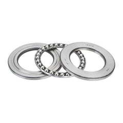 INA Bearing - 2-1/2" Inside x 3.969" Outside Diam, 13/16" Thick, Steel Ball Thrust Bearing - 27,500 Lbs. Static Capacity, 10,300 Max Pressure x Velocity - Industrial Tool & Supply