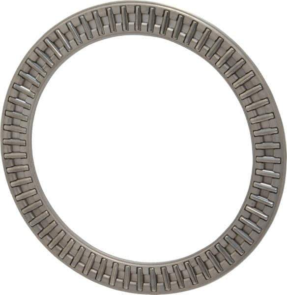 INA Bearing - 2-1/2" Inside x 3-1/4" Outside Diam, 0.078" Thick, Steel Needle Cage Thrust Bearing - Industrial Tool & Supply