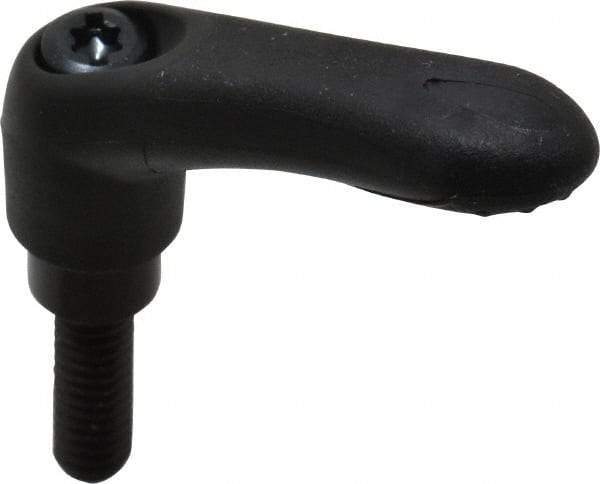 Gibraltar - 1/4-20, 0.39" Hub Diam, Thermoplastic Elastomer Adjustable Clamping Handle - 0.78" Stud Length - Industrial Tool & Supply