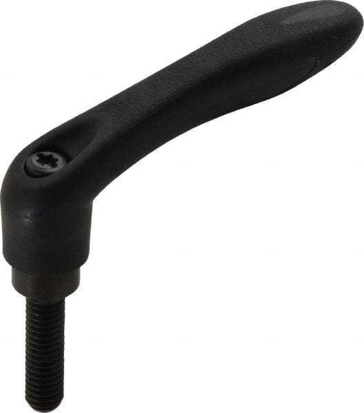 Gibraltar - 5/16-18, 0.53" Hub Diam, Thermoplastic Elastomer Adjustable Clamping Handle - 1.18" Stud Length - Industrial Tool & Supply