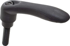 Gibraltar - 3/8-16, 0.63" Hub Diam, Thermoplastic Elastomer Adjustable Clamping Handle - 1.57" Stud Length - Industrial Tool & Supply
