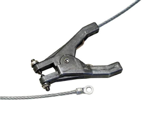 Hubbell Workplace - 19 AWG, 3 Ft., Hand Clamp, Terminal, Grounding Cable with Clamps - Noninsulated - Industrial Tool & Supply