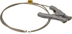 Hubbell Workplace - 19 AWG, 5 Ft., Hand Clamp, Terminal, Grounding Cable with Clamps - Noninsulated - Industrial Tool & Supply