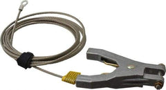 Hubbell Workplace - 19 AWG, 10 Ft., Hand Clamp, Terminal, Grounding Cable with Clamps - Noninsulated - Industrial Tool & Supply