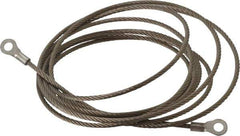 Hubbell Workplace - 19 AWG, 10 Ft., Terminal, Grounding Cable with Clamps - Noninsulated, Includes (2) 1/4 Inch Terminals - Industrial Tool & Supply