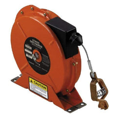 Hubbell Workplace - 1/8 Inch x 50 Ft. Stranded Cable Grounding Reel - Spring Driven Reel - Industrial Tool & Supply