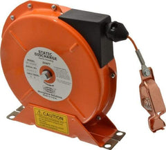 Hubbell Workplace - 1/8 Inch x 50 Ft. Stranded Cable Grounding Reel - Spring Driven Reel - Industrial Tool & Supply