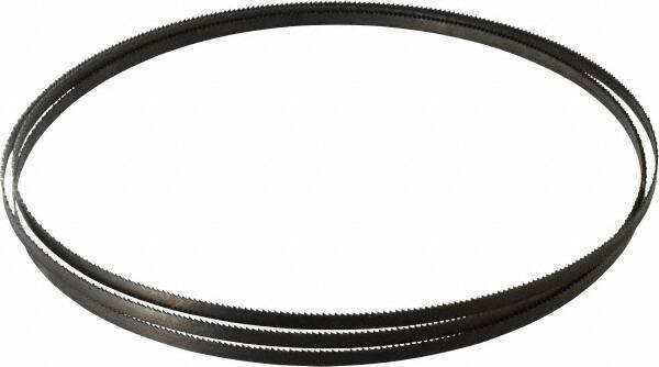 Starrett - 14 TPI, 6' 8" Long x 1/4" Wide x 0.025" Thick, Welded Band Saw Blade - Carbon Steel, Toothed Edge, Raker Tooth Set, Flexible Back, Contour Cutting - Industrial Tool & Supply