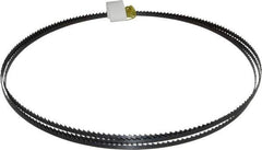 Starrett - 6 TPI, 7' 9-1/2" Long x 1/4" Wide x 0.025" Thick, Welded Band Saw Blade - Carbon Steel, Toothed Edge, Raker Tooth Set, Flexible Back, Contour Cutting - Industrial Tool & Supply