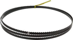 Starrett - 4 TPI, 7' 9-1/2" Long x 3/8" Wide x 0.025" Thick, Welded Band Saw Blade - Carbon Steel, Toothed Edge, Raker Tooth Set, Flexible Back, Contour Cutting - Industrial Tool & Supply