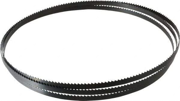 Starrett - 6 TPI, 7' 9-1/2" Long x 3/8" Wide x 0.025" Thick, Welded Band Saw Blade - Carbon Steel, Toothed Edge, Raker Tooth Set, Flexible Back, Contour Cutting - Industrial Tool & Supply