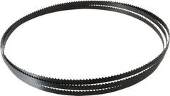 Starrett - 6 TPI, 7' 9-1/2" Long x 3/8" Wide x 0.025" Thick, Welded Band Saw Blade - Carbon Steel, Toothed Edge, Raker Tooth Set, Flexible Back, Contour Cutting - Industrial Tool & Supply