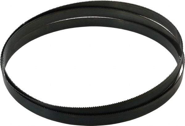 Starrett - 10 TPI, 8' 5" Long x 3/4" Wide x 0.032" Thick, Welded Band Saw Blade - Carbon Steel, Toothed Edge, Raker Tooth Set, Flexible Back, Contour Cutting - Industrial Tool & Supply