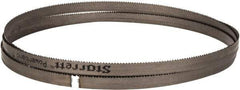 Starrett - 10 TPI, 7' 5" Long x 1/2" Wide x 0.035" Thick, Welded Band Saw Blade - Bi-Metal, Toothed Edge, Raker Tooth Set, Contour Cutting - Industrial Tool & Supply