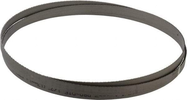 Starrett - 14 TPI, 7' 5" Long x 1/2" Wide x 0.035" Thick, Welded Band Saw Blade - Bi-Metal, Toothed Edge, Raker Tooth Set, Contour Cutting - Industrial Tool & Supply