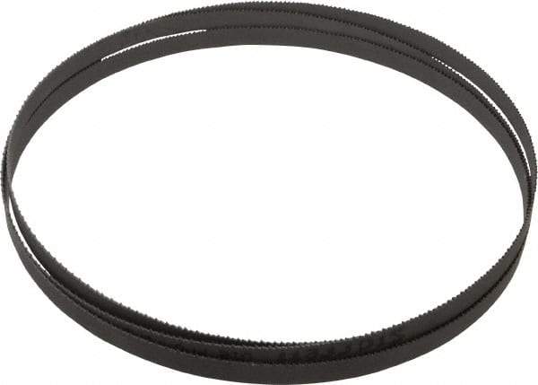 Starrett - 10 to 14 TPI, 7' 5" Long x 1/2" Wide x 0.035" Thick, Welded Band Saw Blade - Bi-Metal, Toothed Edge, Raker Tooth Set, Contour Cutting - Industrial Tool & Supply