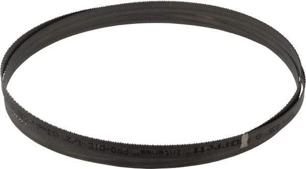 Starrett - 14 TPI, 7' 9" Long x 1/2" Wide x 0.035" Thick, Welded Band Saw Blade - Bi-Metal, Toothed Edge, Raker Tooth Set, Contour Cutting - Industrial Tool & Supply