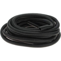 Value Collection - 25' Long, Flexible Wire Loom Conduit - Plastic, 5/8" ID - Industrial Tool & Supply