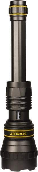 Stanley - 10 Watt, Gunmetal (Color) LED Flashlight - Industrial Tool & Supply