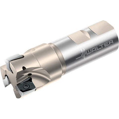 Walter - 40mm Cut Diam, 13mm Max Depth of Cut, 32mm Shank Diam, 110mm OAL, Indexable Square Shoulder End Mill - Multiple Insert Styles, Weldon Shank, 90° Lead Angle, Through Coolant, Series Xtra-tec - Industrial Tool & Supply