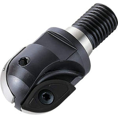 Walter - 32mm Cut Diam, 25mm Max Depth of Cut, 28mm Shank Diam, 69mm OAL, Indexable Ball Nose End Mill - 19,600 Max RPM - Industrial Tool & Supply