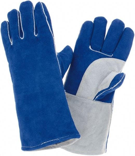 PRO-SAFE - Size L Cotton/Foam Lined Cowhide Welding Glove - 13-1/2" OAL, For General Welding - Industrial Tool & Supply
