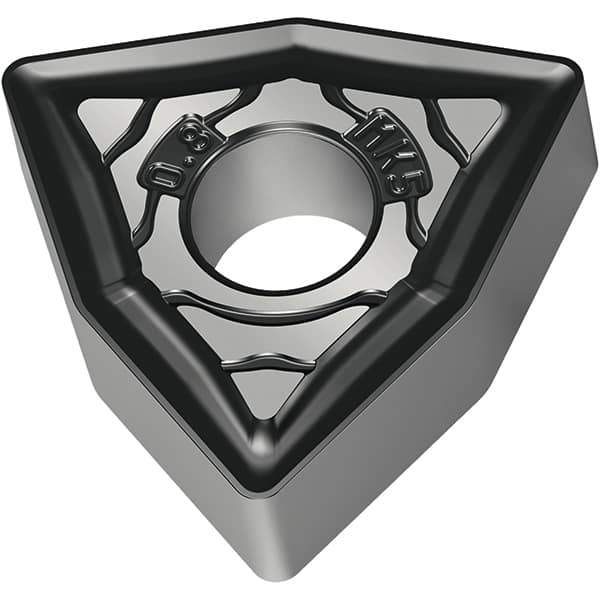 Walter - WNMG333 MK5 Grade WKK20S Carbide Turning Insert - TiCN/Al2O3/TiCN Finish, 80° Trigon, 3/8" Inscr Circle, 3/16" Thick, 3/64" Corner Radius - Industrial Tool & Supply