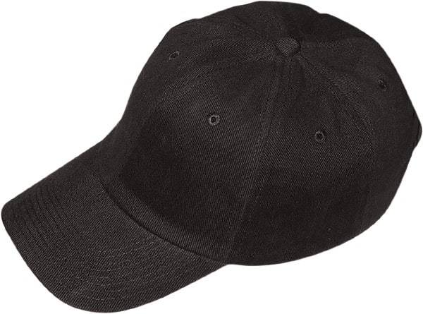 Fibre-Metal - Poly/Cotton over Polyethylene Insert Baseball Cap with Bump Cap Insert - Adjustable, Vented, Blue - Industrial Tool & Supply