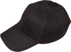 Fibre-Metal - Poly/Cotton over Polyethylene Insert Baseball Cap with Bump Cap Insert - Adjustable, Vented, Blue - Industrial Tool & Supply