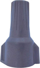 Ideal - 2, 14 to 2, 8 + 1, 10 AWG, 600 Volt, Weatherproof, Wing Twist on Wire Connector - Blue & Gray, 221°F - Industrial Tool & Supply