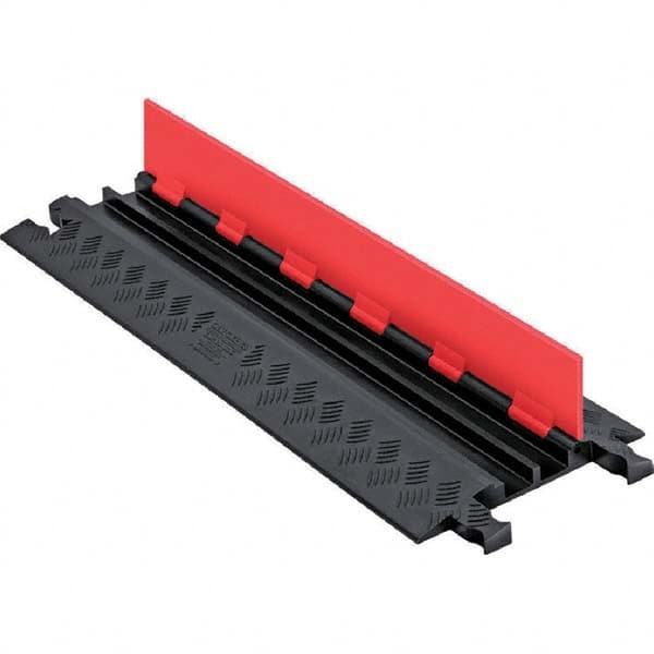 Checkers - On Floor Cable Covers Cover Material: Polyurethane Number of Channels: 2 - Industrial Tool & Supply