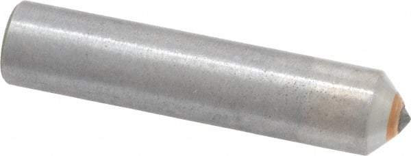 Made in USA - 1/2 Carat Single Point Diamond Dresser - 2" Long x 7/16" Shank Diam - Industrial Tool & Supply