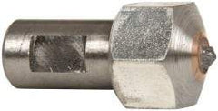 Made in USA - 1/2 Carat Single Point Diamond Dresser - 3/4" Long x 7/16" Shank Diam - Industrial Tool & Supply