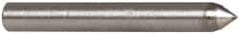 Made in USA - 1" Long x 1/8" Shank Diam Single Point Diamond Dresser - 75° Included Angle - Industrial Tool & Supply