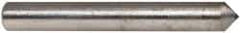 Made in USA - 1" Long x 1/8" Shank Diam Single Point Diamond Dresser - 90° Included Angle - Industrial Tool & Supply