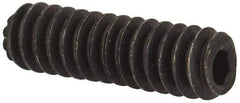 Value Collection - #4-40 UNC, 3/8" OAL, Knurled Cup Point Set Screw - Grade 8 Alloy Steel, 0.05" Key - Industrial Tool & Supply