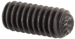 Value Collection - #8-32 UNC, 3/8" OAL, Knurled Cup Point Set Screw - Grade 8 Alloy Steel, 5/64" Key - Industrial Tool & Supply